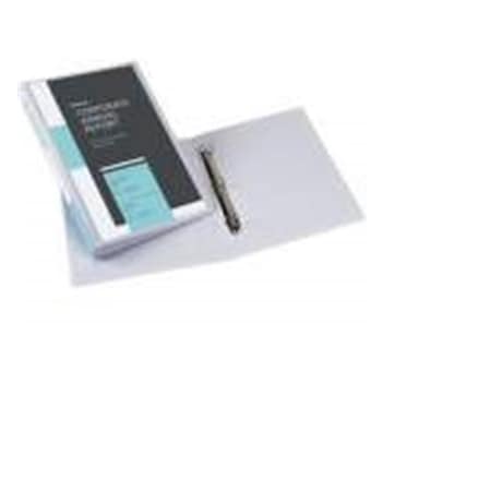 Workstationpro 8.5 x 14 in. Durable Legal Reference Binder, White TH3188208